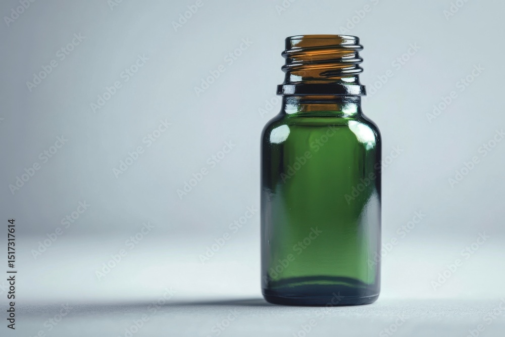 green bottle isolated on white green bottle isolated on white