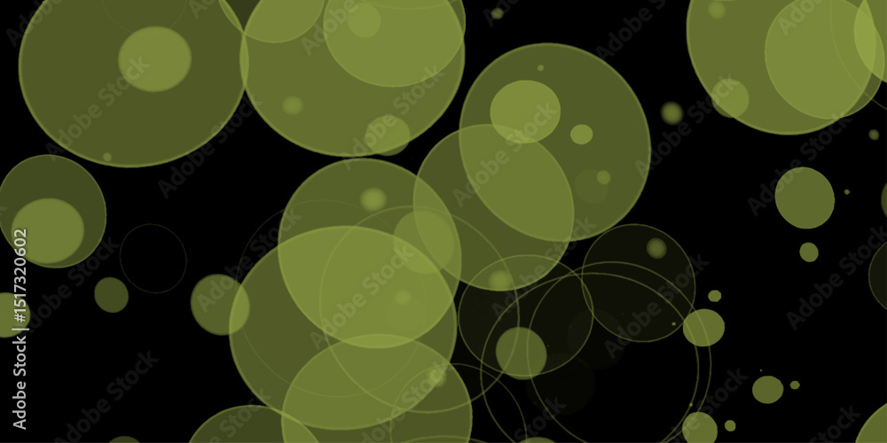 abstract colorful defocused circular facula, abstract background. colorful green and black bokeh light background. night city bright background texture. 