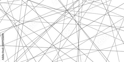 abstract black lines with white background.Creative and geometric shape with white luxury pattern and paper texture design in illustration with white line background.	
