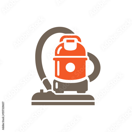 Vacuum cleaner logo vector on a white background. Vacuum cleaner equipment logo icon