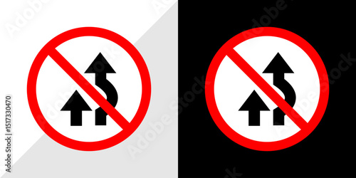 No Overtaking Road Sign Graphics and Illustrations