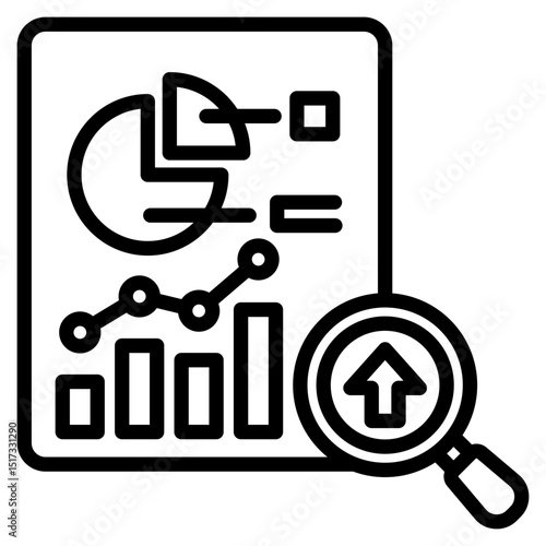 Status Report line icon