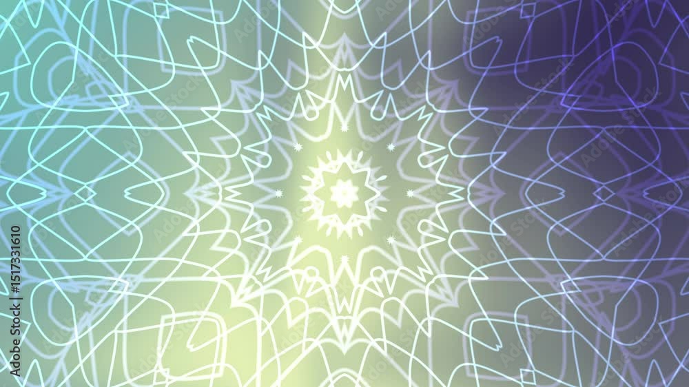 Mandala Lumineux Abstrait