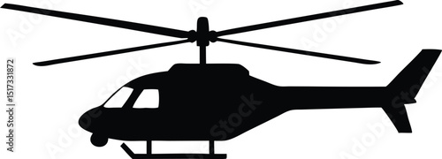 helicopter vector icon