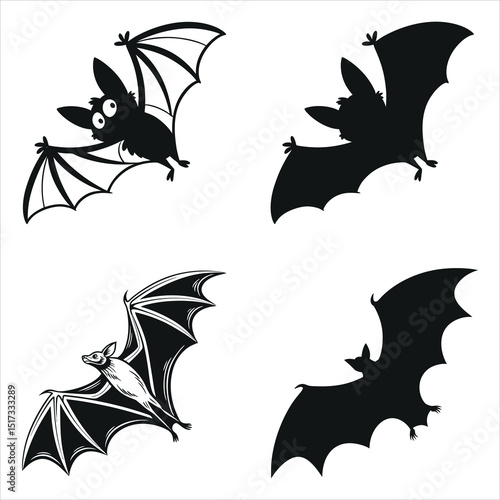 Vampire Bat Shadow Icon Pack