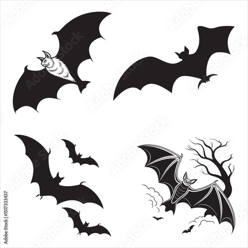 Vampire Bat Shadow Icon Pack