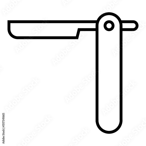 Straight razor	 outline icon