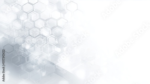 Free abstract hexagonal white background wallpaper template