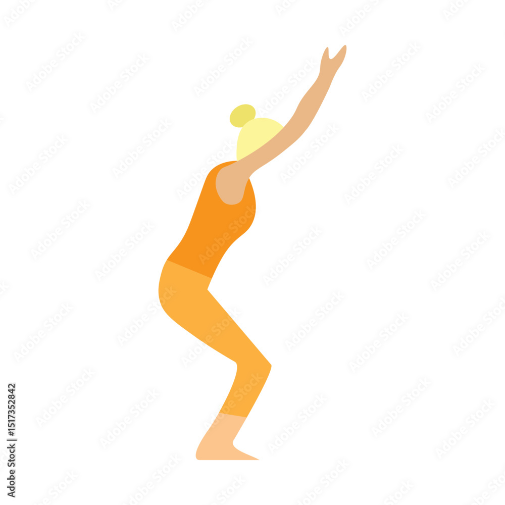 Yoga Chair Vector Flat Icon Design Yoga Chair Vector Flat Icon Design