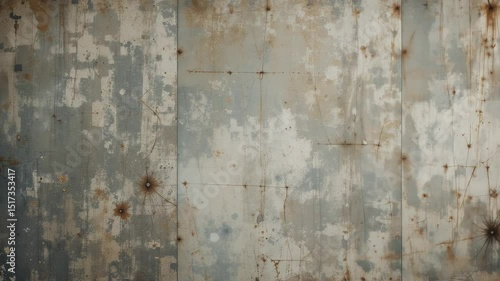 Wallpaper Mural Decaying Metal Panels: A Time-Lapse of Rust and Paint Peel Revealing Layers of Texture Torontodigital.ca