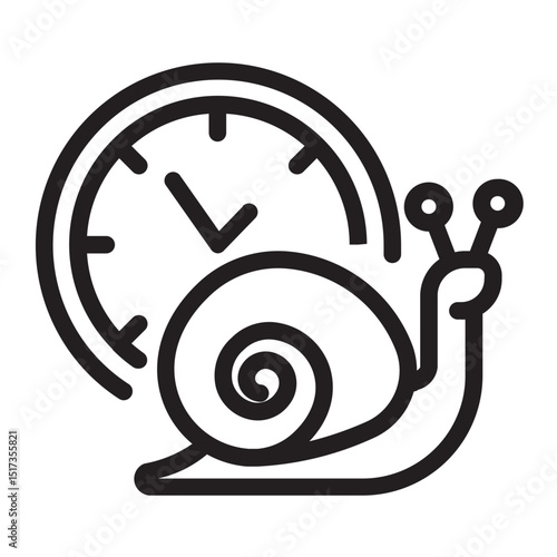 Snail and clock