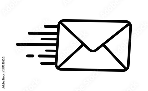 Fast Email Delivery, Envelope Icon, Speed, Communication, Digital Messaging