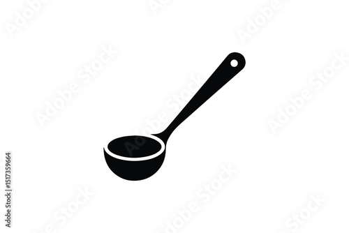 spoon on white background
