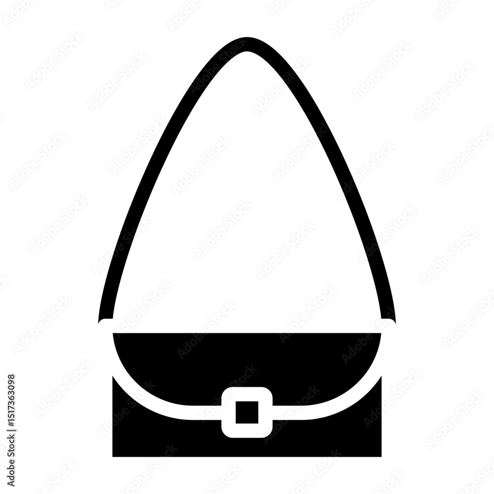 Shoulder Bag Vector Glyph Icon Design