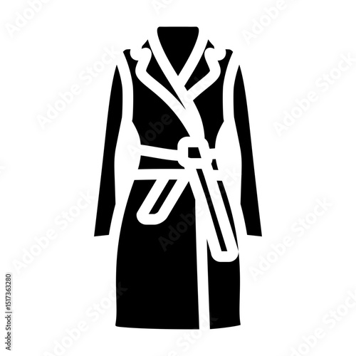 Trench Coat Vector Glyph Icon Design