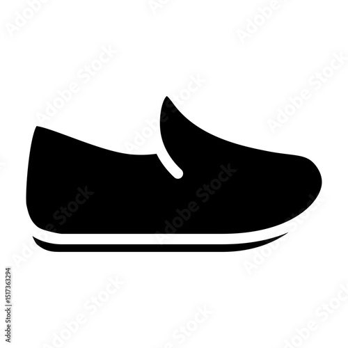 Loafers Vector Glyph Icon Design