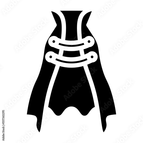 Cape Vector Glyph Icon Design