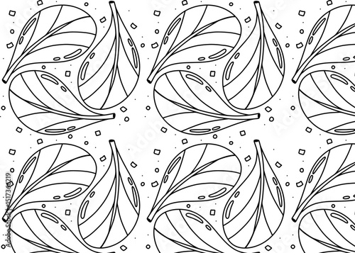 seamless pattern with spinach leaves