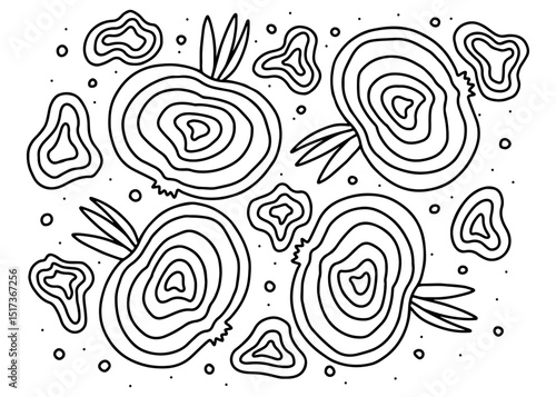 seamless pattern with red onion