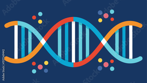 Genetic Data Waves Depiction of DNA strands intertwined with digital lines representing the integration of genetics in creating personalized meal plans.