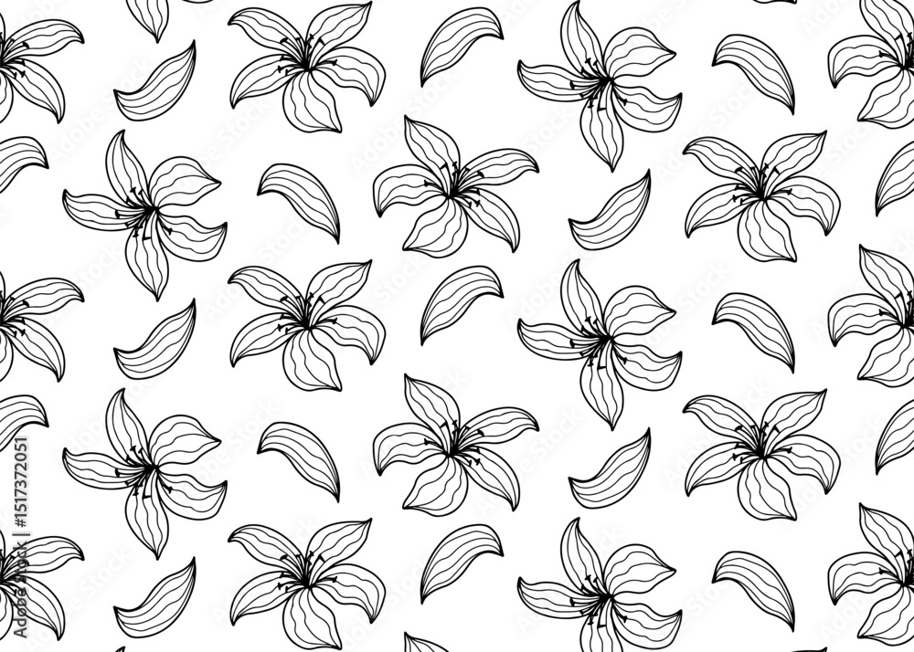 Obraz premium seamless pattern with flowers