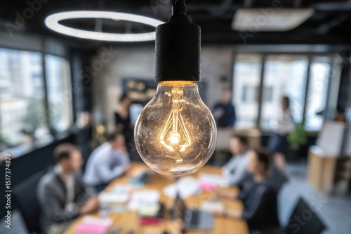 Collaborative Office Workspace Ideas for Business Innovation Brainstorming Meeting and Creative Thinking