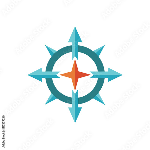 compass with directional arrows icon in navigation.svg