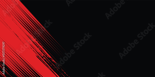 Grunge texture effect background. Distressed rough dark abstract textured. Black isolated on red. Graphic design element vintage style sport modern