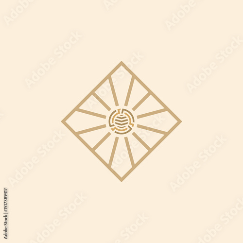 LOGO THE SUN IN rectangular