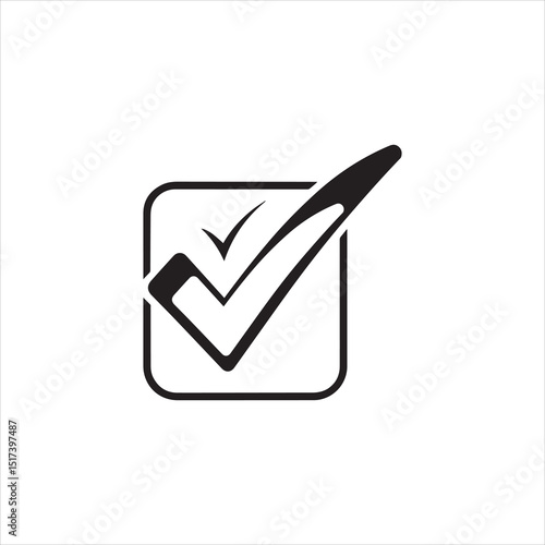 Check mark Icon Representing Confirmation, Approval, and Correctness