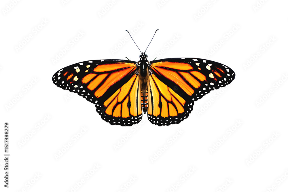 Obraz premium Monarch Butterfly Vibrant Wings, Exquisite Details, Nature's Masterpiece