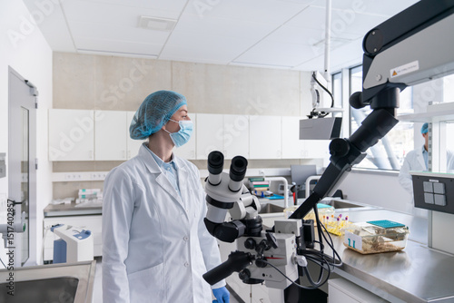 Researchers At Ethical Animal Research Laboratory