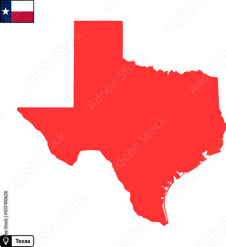 texas map vector isolated on transparent background