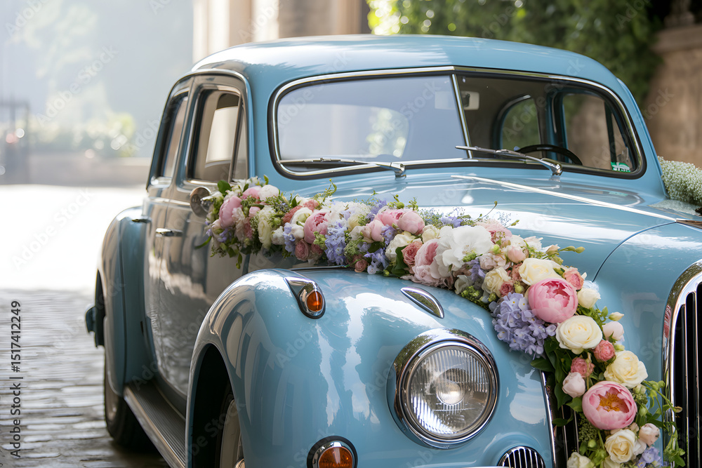 Fototapeta premium wedding car