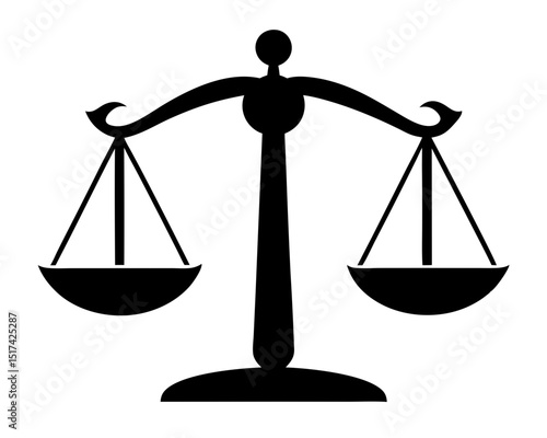 Wallpaper Mural Balance Scales Vector , Scales Silhouette Clipart Torontodigital.ca