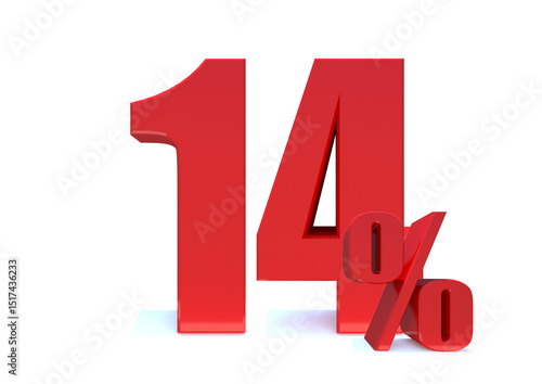 14 Percent off 3d Sign on White Background, Special Offer 14% Discount Tag, Sale Up to 14 Percent Off,big offer, Sale, Special Offer Label, Sticker, Tag, Banner, Advertising, offer ... See More 
