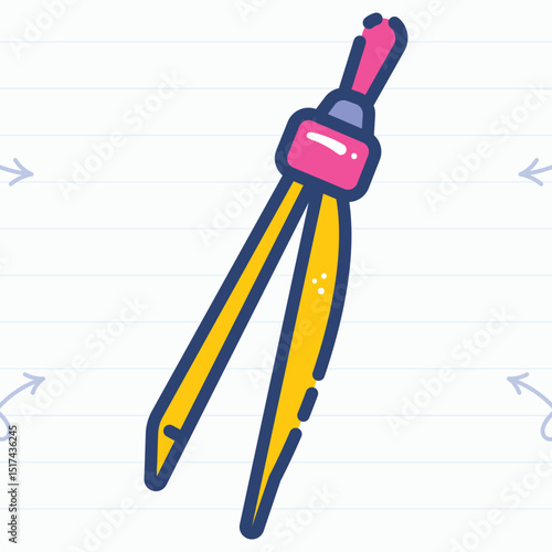 vector Illustration vernier caliper element object