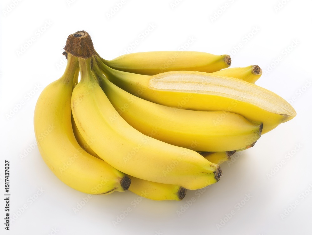 Fresh ripe bananas on white background
Fresh ripe bananas on white background