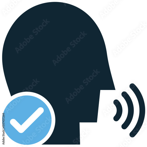 Oral test icon vector for spoken exam or verbal assessment. Ideal for academic speech evaluation and interview-based student review visual.