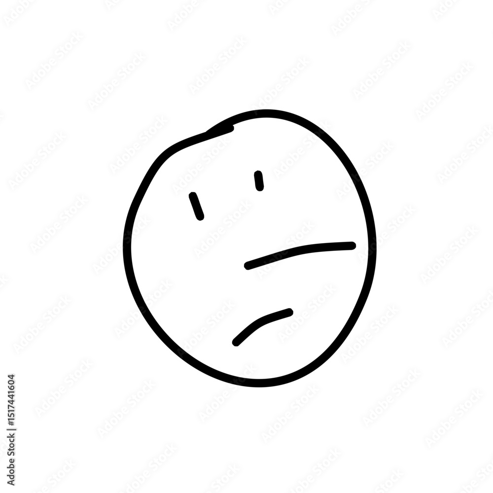 Obraz premium Emoticon abstrak icon