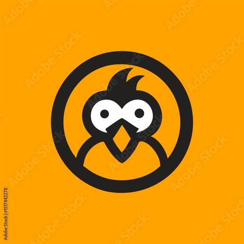 Creative hen animal icon logo design ai generated