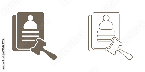 POWER OF ATTORNEY icon. Vector solid icons.
