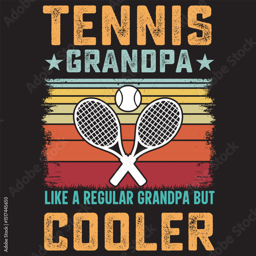 tennis grandpa like a regular grandpa but cooler