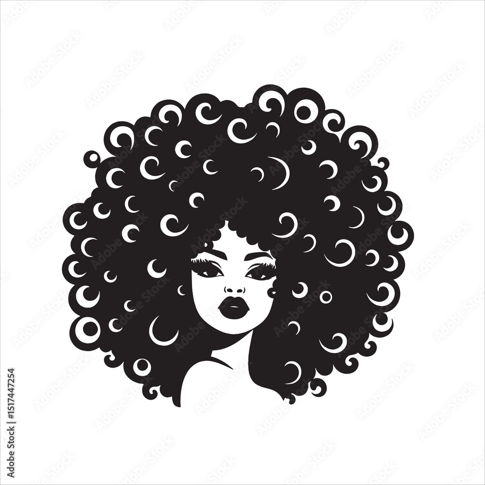afro woman afro woman