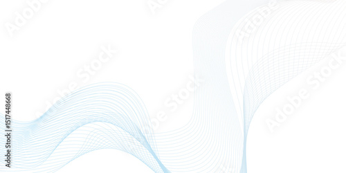 Futuristic technology and sound wave pattern of digital and communication technology, monochrome thin lines, abstract interlacing lines and points digital connection of digital and modern technology.