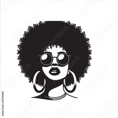 afro woman