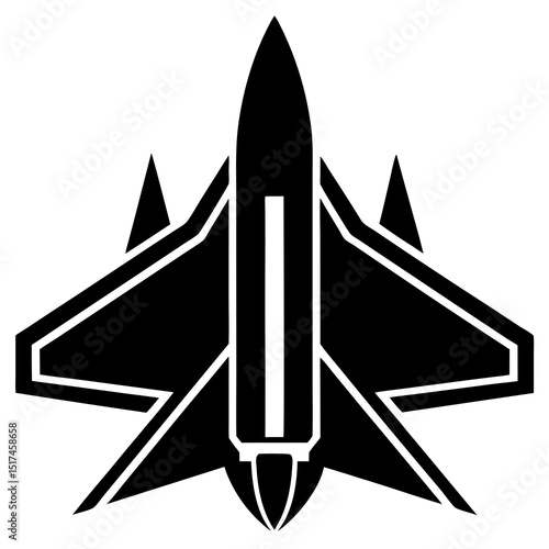 black and white vector illustration of an arrow