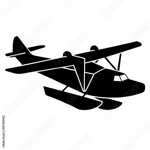 airplane on a white background