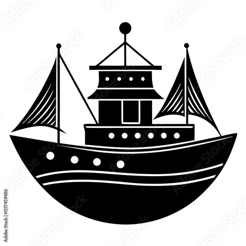 ship silhouette vector
