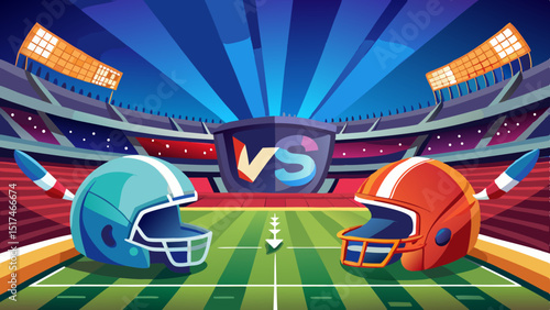 The exhilarating face off between rival teams in a packed stadium promising intense competition in